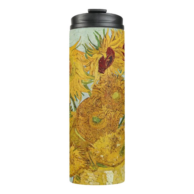 Termo Vincent Van Gogh - Vase con doce girasoles (Anverso)
