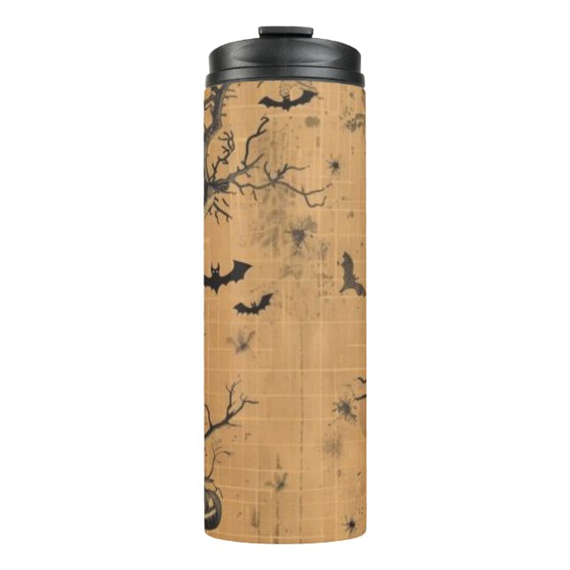 Termo Vintage Bats Halloween Thermal Tumbler (Anverso)