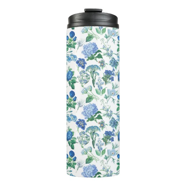 Termo Vintage Blue Flowers (Anverso)