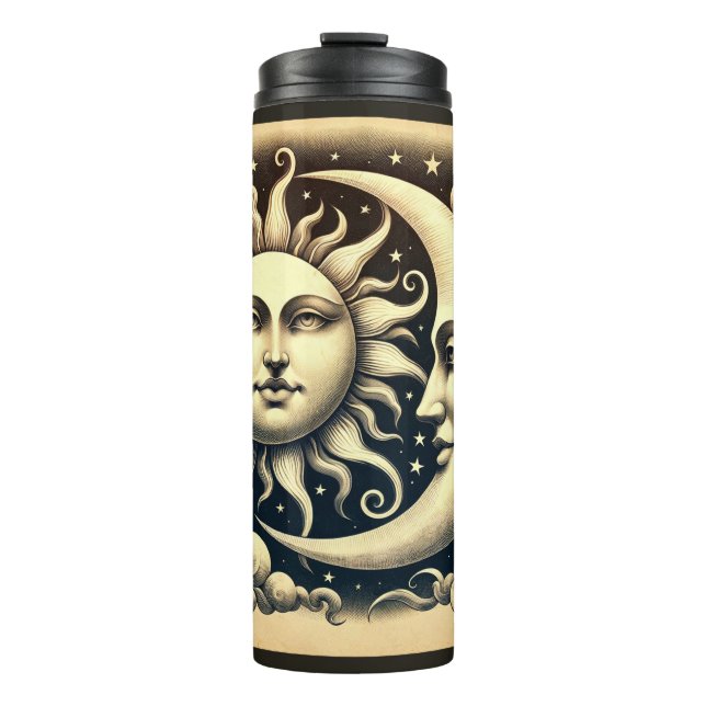 Termo Vintage Celestial Sol & Luna (Anverso)