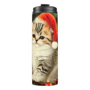 Termo Vintage Christmas Kitten