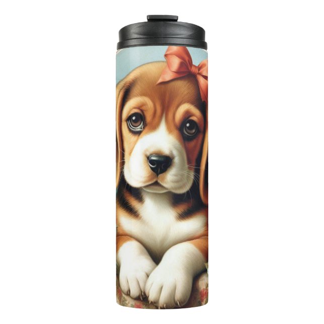 Termo Vintage Cute Beagle Puppy (Anverso)