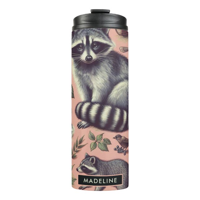 Termo Vintage Cute Racoon (Anverso)