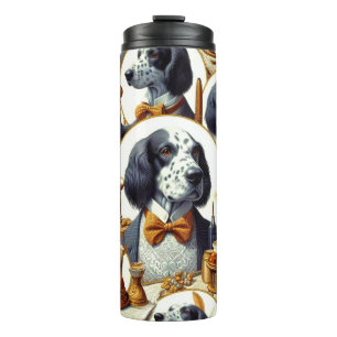 Termo Vintage English Setter Ilustracion
