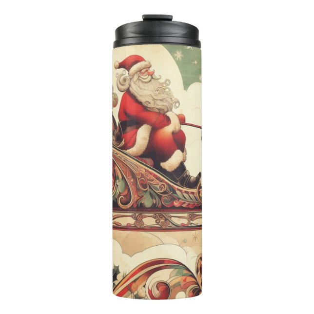 Termo vintage/fantástico/Santa/Navidad (Anverso)