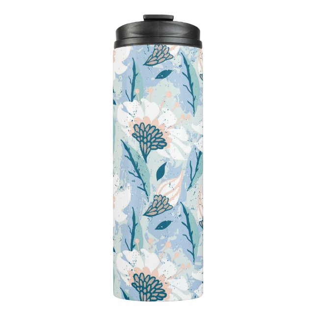 Termo Vintage floral de mano audaz (Anverso)
