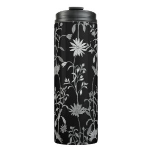 Termo Vintage floral: fondo de invitación sin fisuras.