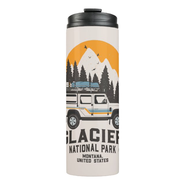 Termo Vintage Glacier National Park Road Trip Montana  (Anverso)