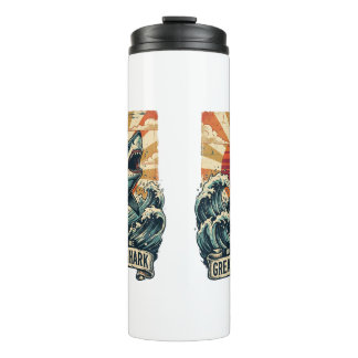 Termo Vintage Great White Shark - Ocean Adventure T-Shir
