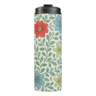 Termo Vintage-Inspired Floral Vine Pattern