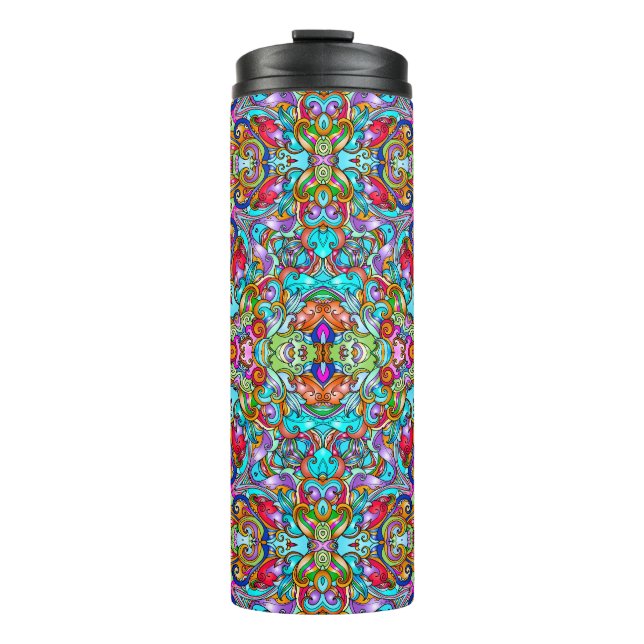 TERMO VINTAGE ITALIANO ORNAMENTAL TERMAL TUMBLER (Anverso)