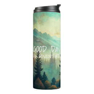 Termo Vintage Landscape Mountains Forest