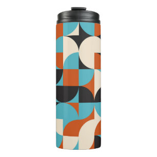 Termo Vintage moderno: Formas Retro Geométricas.