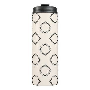 Termo Vintage ornamental seamless pattern. Black and whi