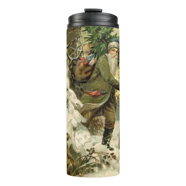 Termo Vintage Santa Navidades Fiesta victoriana (Anverso)