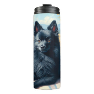 Termo Vintage Schipperke Puppy Pintura