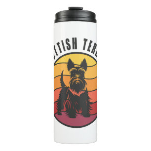 Termo Vintage Scottish Terrier Sunse
