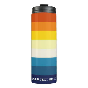 Termo Vintage Sunset Stripes Coloroso Arcoiris