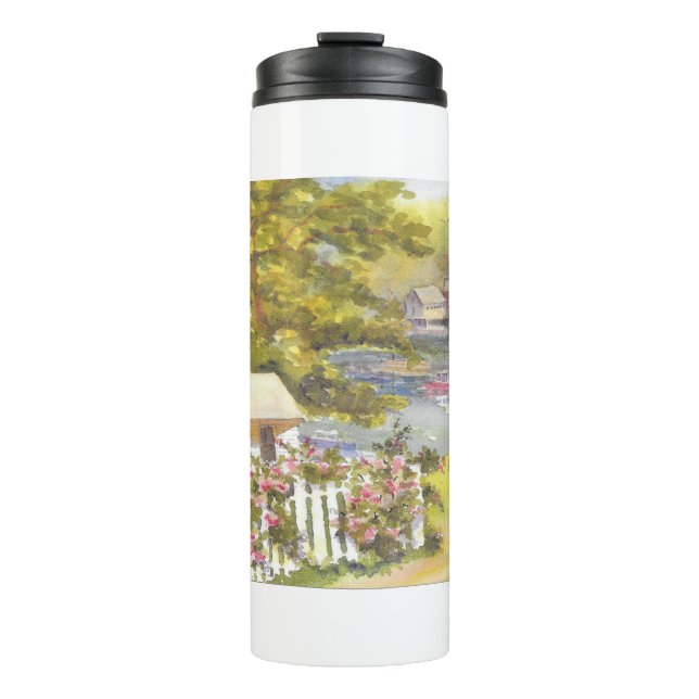 Termo vista al puerto de stonington (Anverso)