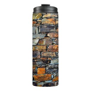 Termo Vista de detalle de una piedra antigua con