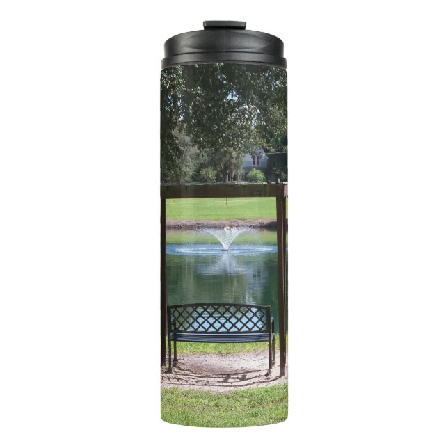 Termo Vista de un pequeño lago de ciudad (Anverso)