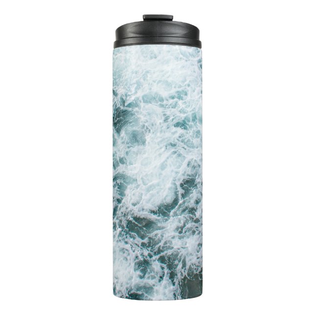 Termo Vista superior de las olas del océano (Anverso)