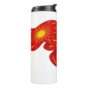 Termo ¡Viva Francia! Oriflama Roja con Sol