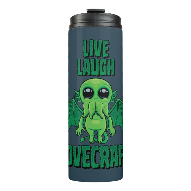 Termo Vive Ríe Lovecraft Cthulhu Adorable (Anverso)