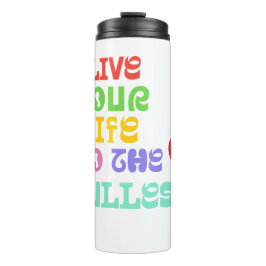 Termo Vive tu vida inspiración de viajar mug