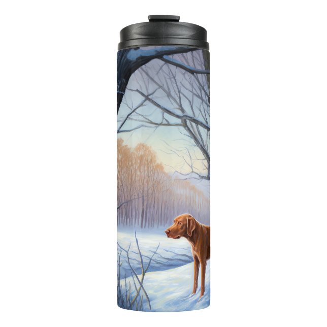 Termo Vizla Deja que nieve Navidad (Anverso)