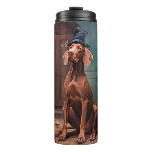 Termo Vizsla Pumpkins Halloween Scary