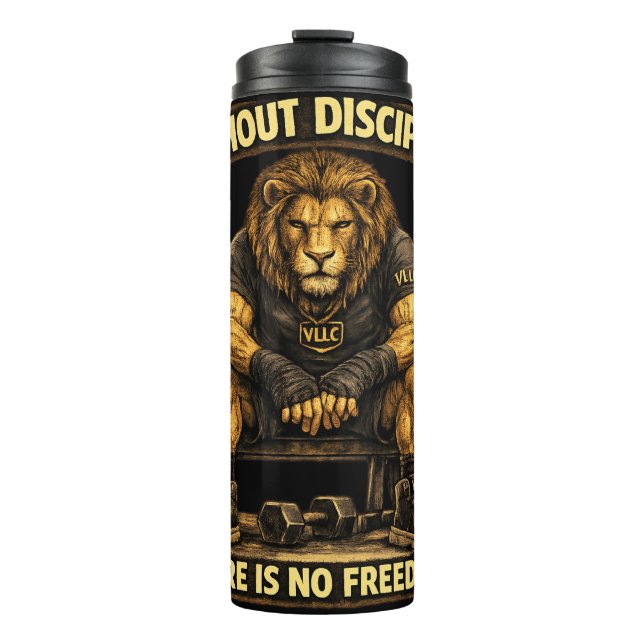 Termo VLLC Without Discipline There Is No Freedom Gym  (Anverso)