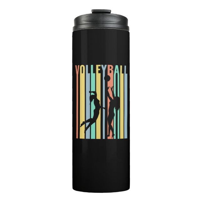 Termo Voleibol  Voleibol de playa Retro (Anverso)