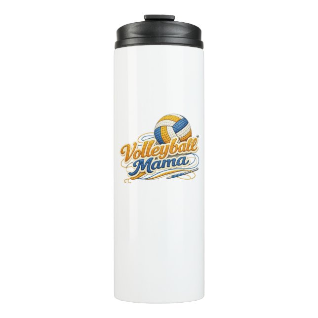 Termo Volleyball Mama Insulated Travel Mug – Retro Sport (Anverso)