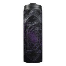 Vórtice Oscuro Taza térmica – Geometría en espiral