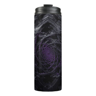 Termo Vórtice Oscuro Taza térmica – Geometría en espiral