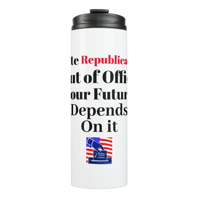 Termo Votar a los republicanos para que dejen el cargo d (Anverso)