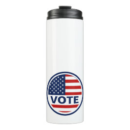 Termo Votar las elecciones 2024 de Bandera Americana