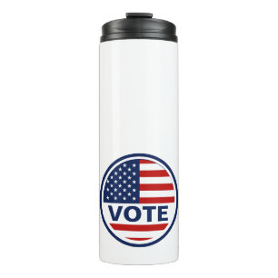 Termo Votar las elecciones 2024 de Bandera Americana