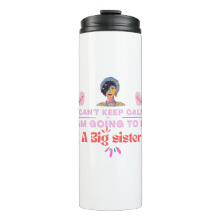 Termo Voy a ser una hermana grande, diseño de Roka000