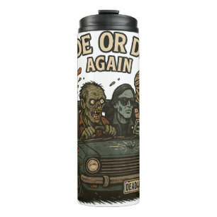 Termo Vuelve a morir zombie Halloween divertido retro