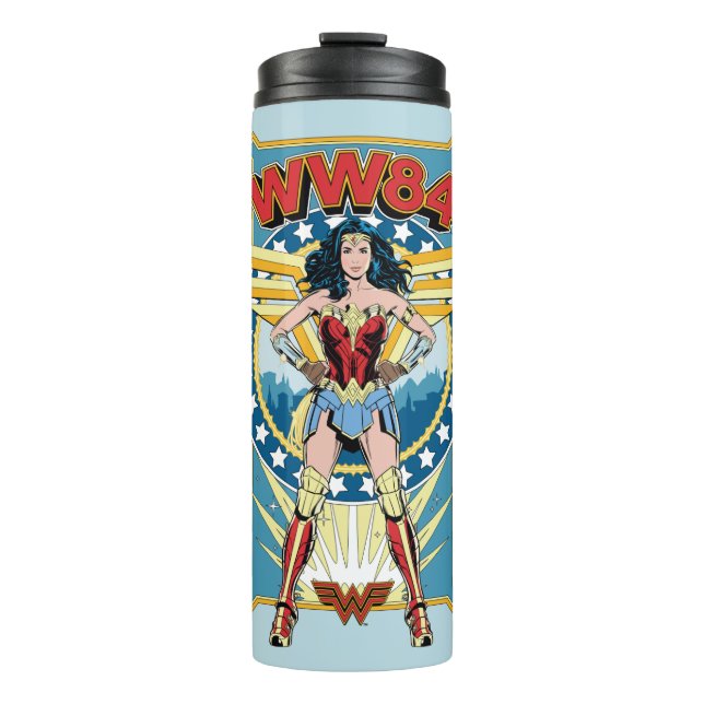 Termo W84 | Insignia de personaje de mujer de historieta (Anverso)