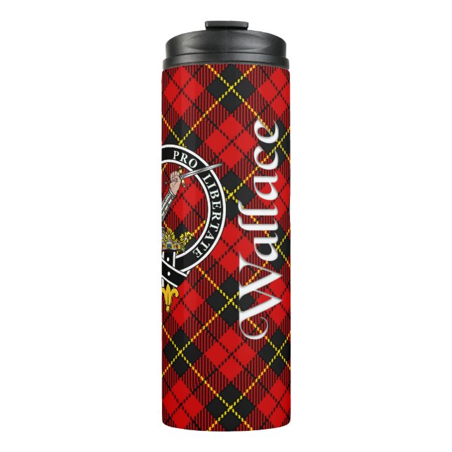 Termo Wallace Clan Badge & Tartan (Anverso)