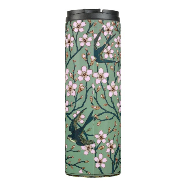 Termo Walter Crane - Swallows and Almond Blossoms Mug (Reverso)