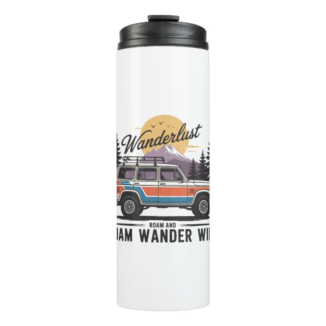 Termo Wanderlust Camper - Roam y Roam Wander Wide (Anverso)