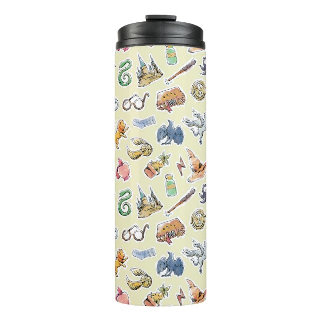 Termo Watercolor Harry Potter Icons (Anverso)