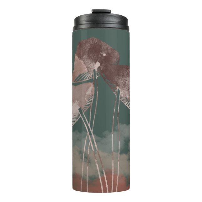 Termo Watercolor Pastel Mushroom (Anverso)