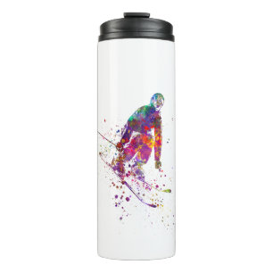 Termo watercolor skier