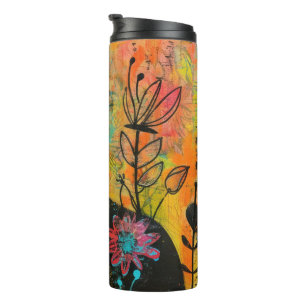 Termo Watercolor Vintage Resumen Cat (9)