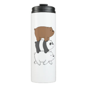 Termo We Bare Bears Stack Tumbler Grizz panda&Oso Pola